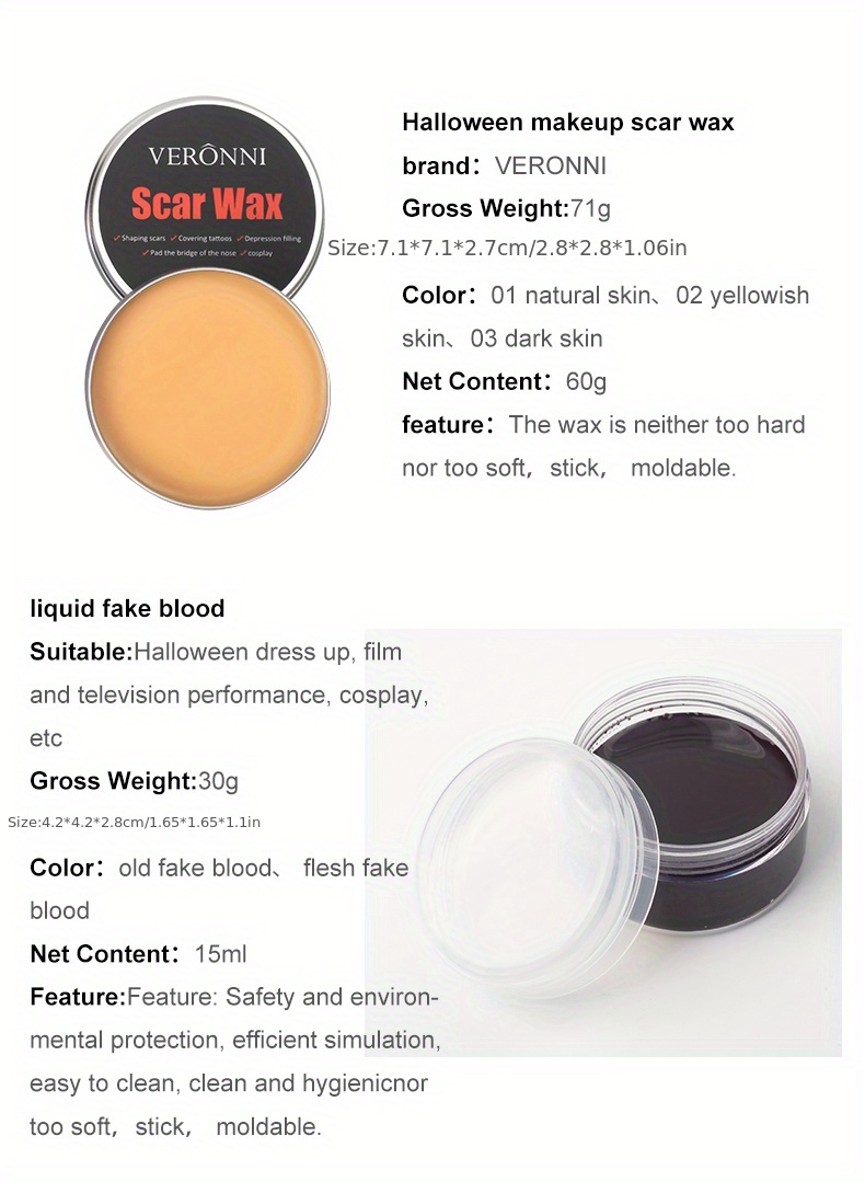 Film And Television Makeup Shaping Skin Wax Halloween Knife - Temu