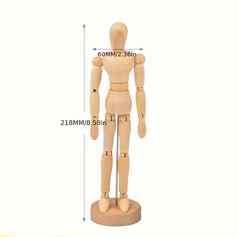 Drawing Mannequin, Art Mannequin Figure, PVC Jointed Drawing Mannequin  Flexible Action Figure Drawing Mannequin For Artists Manikin Body for Home