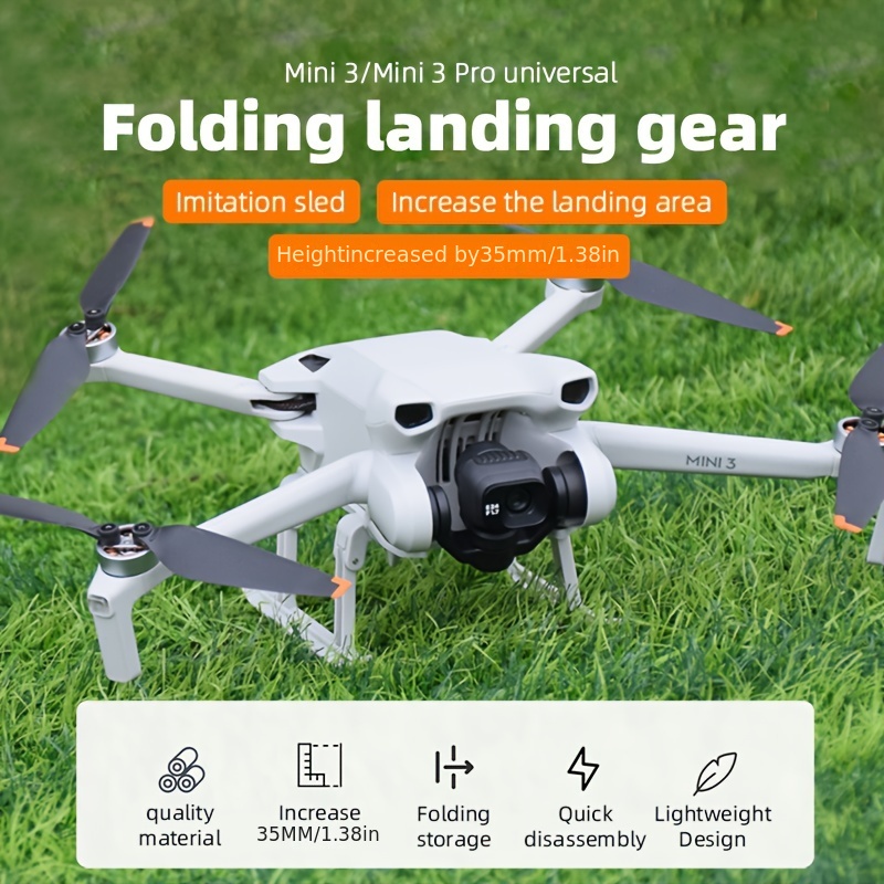 STARTRC Mini 4 Pro Tren de Aterrizaje - Landing Gear Leg Plegable Kit  Extendido para DJI Mini 4 Pro Fly More Combo Drone Accesorios : :  Juguetes y juegos