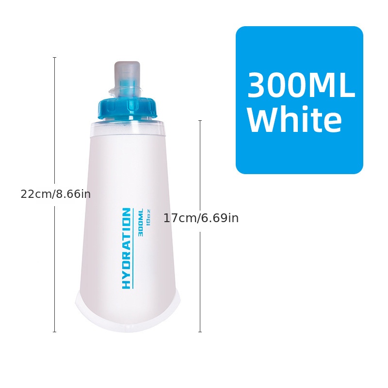 Gourde - Bouteille isotherme,ULTRA-TRI Pliable TPU Soft Flask Outdoor  Sports Trail Running Randonnée Cyclisme - Transparent 500ml