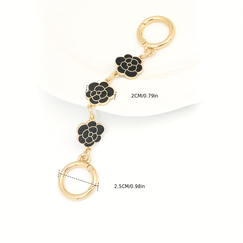 Camellia Flower Extension Chain Handbag Strap Extender