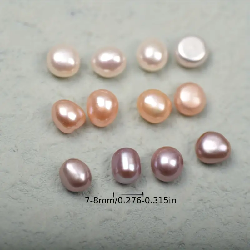 Baroque Freshwater Natural Pinkish Peach Pearl Beads - A Grain of Sand