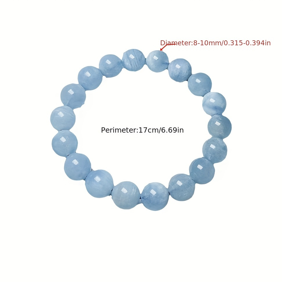 Stylish Natural Aquamarine Bracelet Versatile