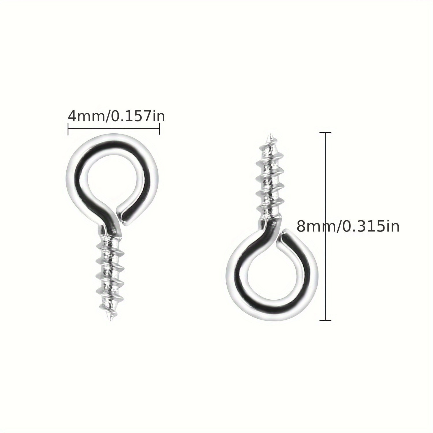 Small Screw Eye Pins Small Eye Hooks For Jewelry Making - Temu