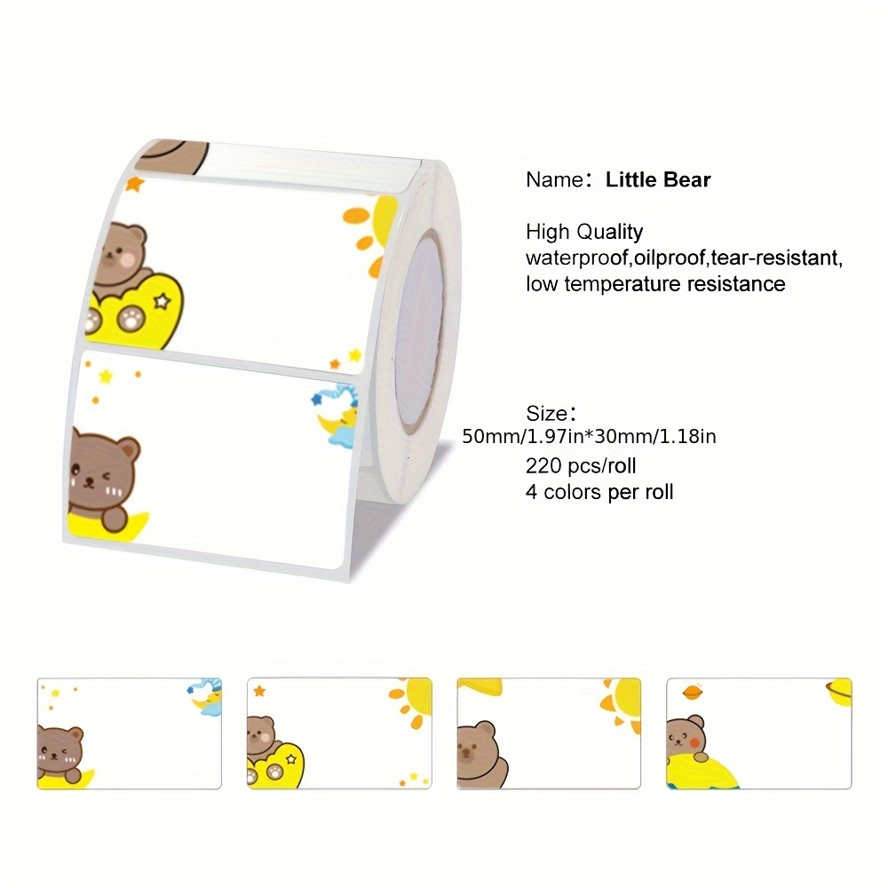 Thermal Stickers Labels Roll Barcodes Inventory Christmas Stickers