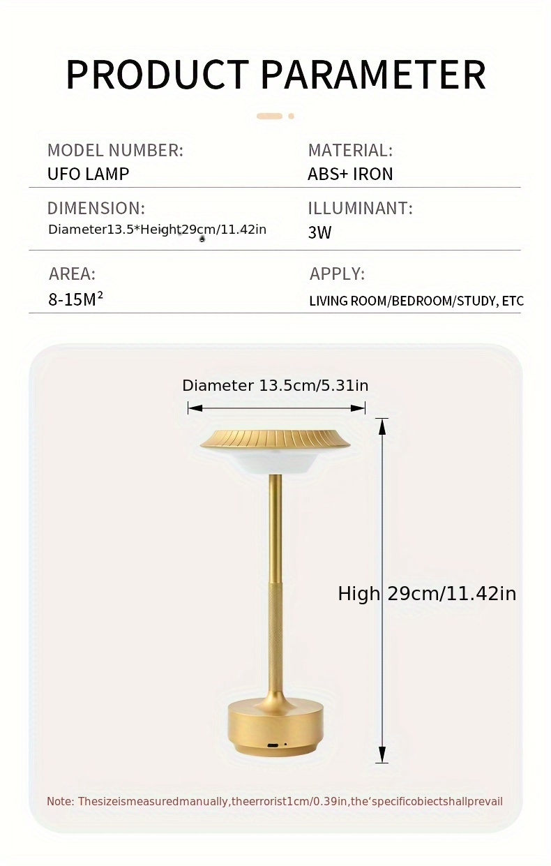 controlled usb rechargeable table lamp versatile for bedroom living room dining outdoor use details 7