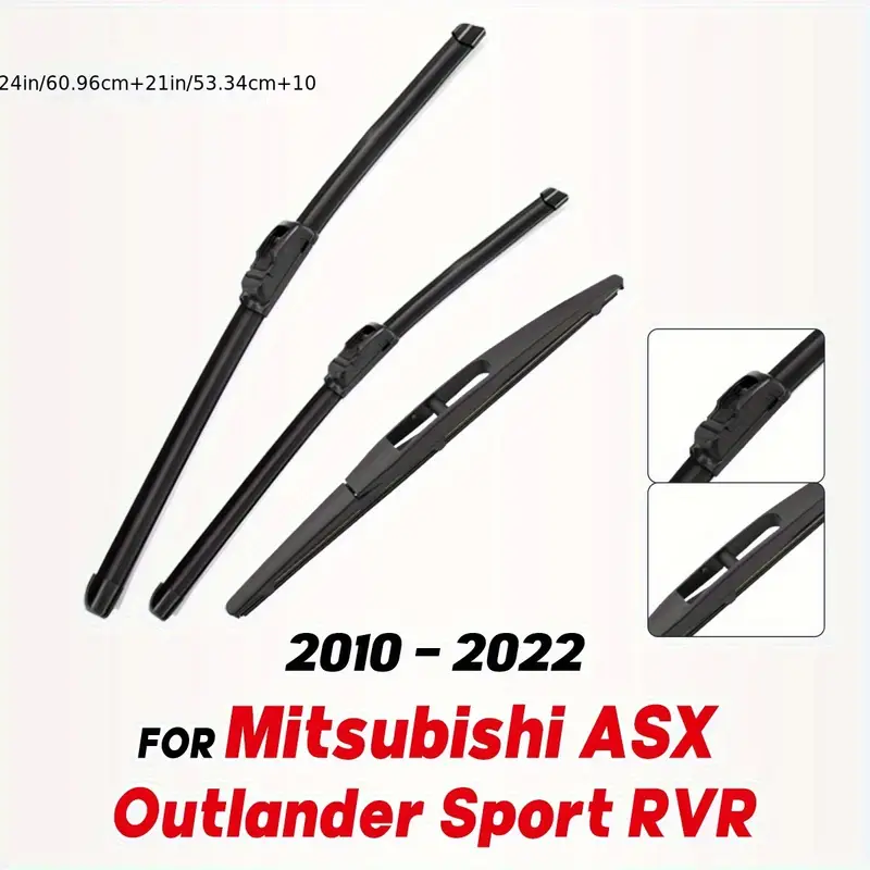 Car Wiper Blades For Mitsubishi ASX RVR Outlander Sport 2010 - 2022 Windscreen Windshield Window Washer Cutter Car Accessories - 34 Car Wiper Blades For Mitsubishi ASX RVR Outlander Sport 2010 - 2022 Windscreen Windshield Window Washer Cutter Car Accessories - 34