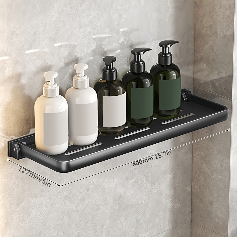 Foldable Rotate Bathroom Shelves Wall Mounted Shampoo Holder Corner  Bathroom Organizer Multi-function Shower Organizer