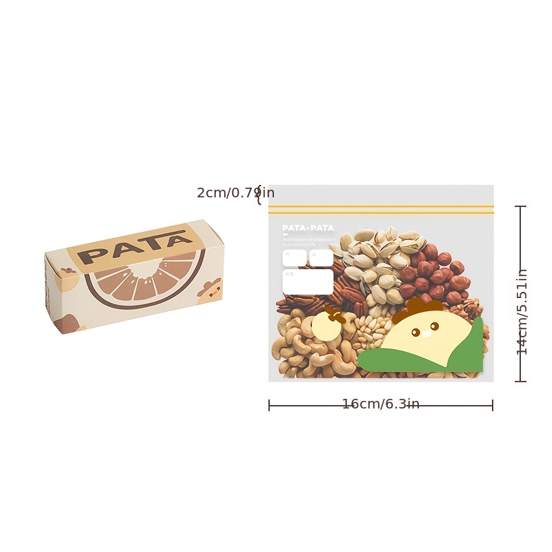 30pcs/box 16*14cm Food Sealing Bag, Freezer & Fridge Ziplock Bag, Plastic  Food Packaging Pouch