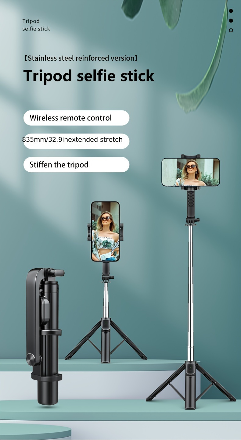 Selfie Stick trípode con control remoto Bluetooth para iPhone Android
