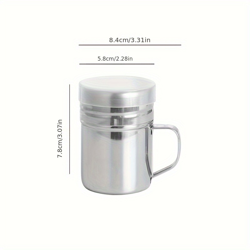 TEMU Barattolo per Condimenti in Acciaio Inossidabile con - Shaker per Spezie BBQ Durevole, Contenitore per e di con , per Casa, , Caff癡, Contenitore