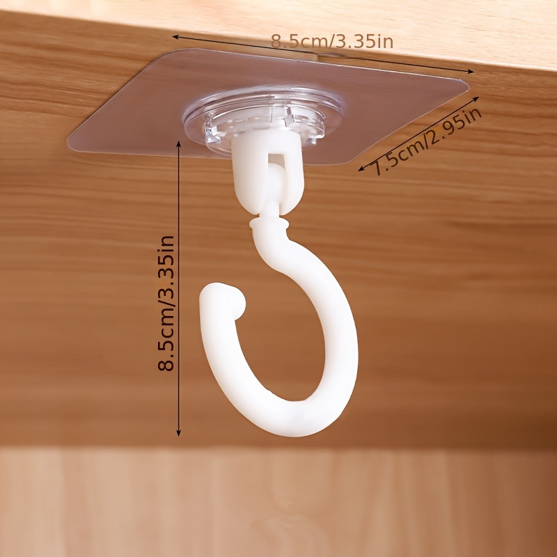360° Rotatable Ceiling Wall Hook Self adhesive Hanging Hook - Temu Canada