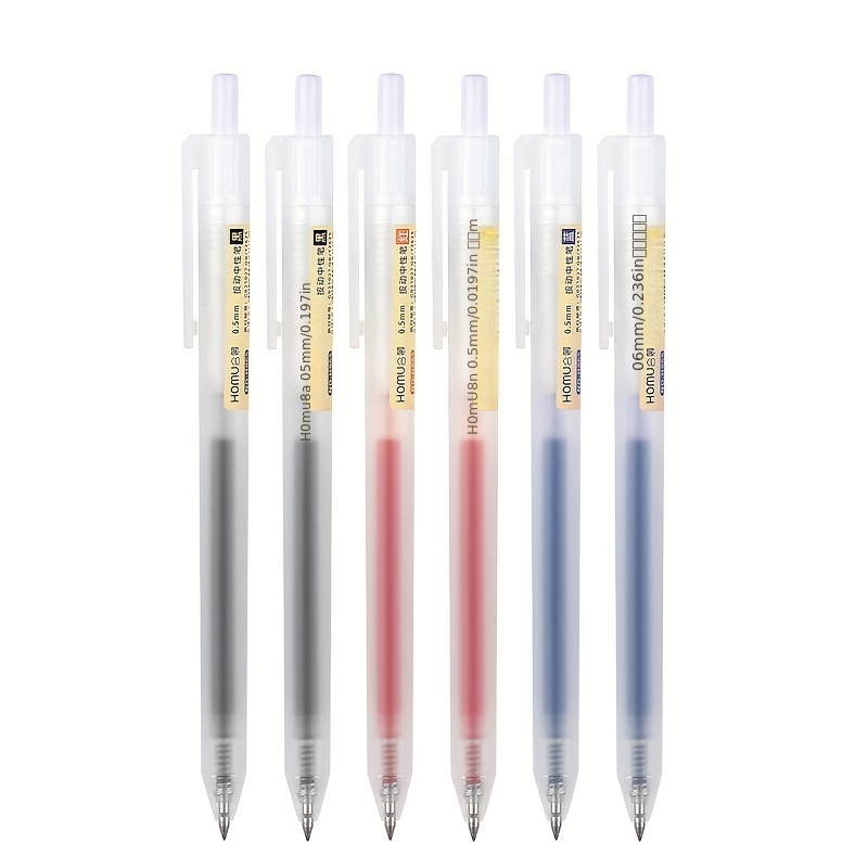 Retractable Gel Pens Set Black/red/blue Ballpoint For Writing Refills  Office Accessories School Supplies Stationery - Temu Philippines