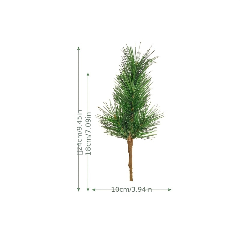 Christmas Pine Needle Artificial Pine Branch Fake Pine Picks - Temu