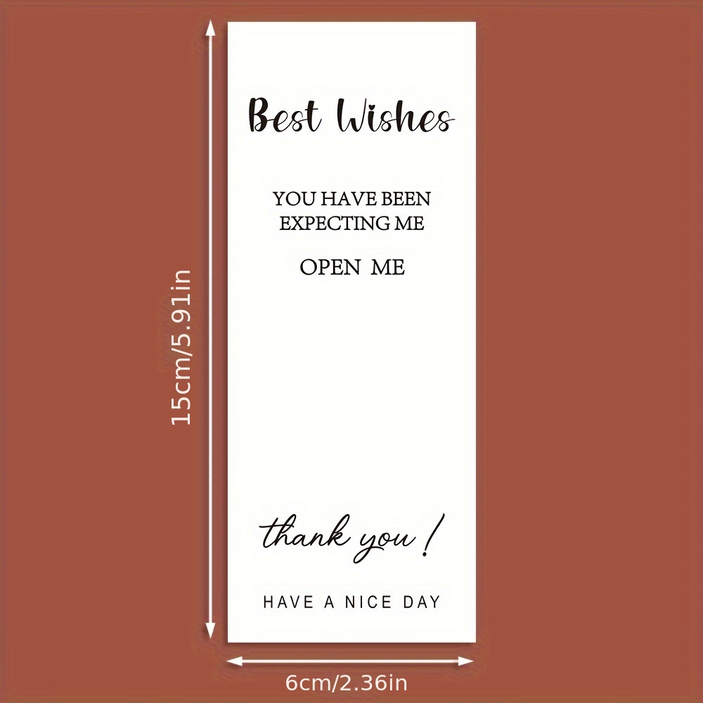 Thank You Stickers Rectangle Gift Thank You Stickers Labels - Temu