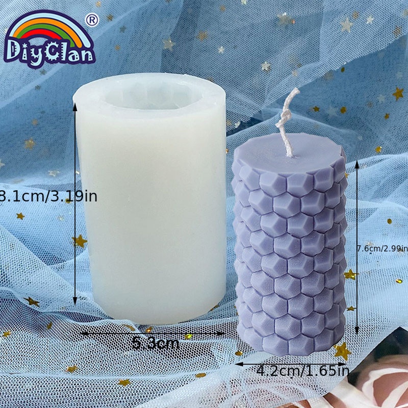 1pc Molde Silicona Hacer Velas Cera Perfumada En Forma Panal - Temu