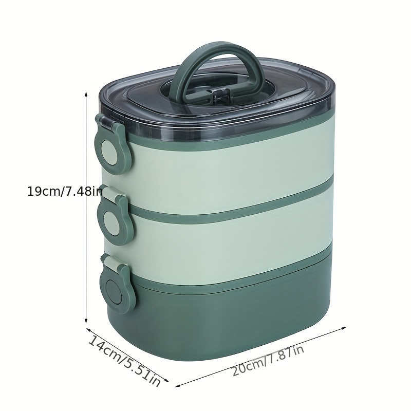 Stainless Steel Insulated Lunch Box Multi Layer Reusable Sandwich Containers