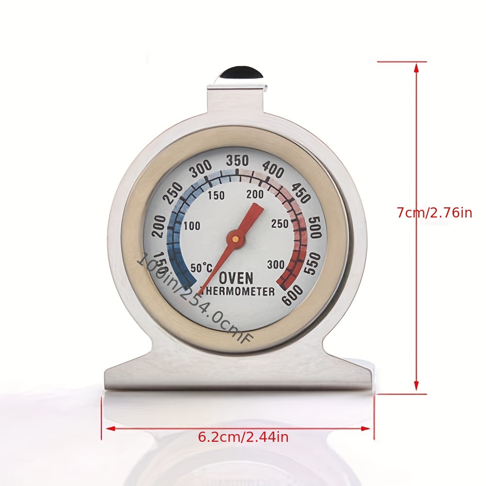 Stainless Steel Oven Thermometer Temperature Gauge for Pizza AGA Cooker