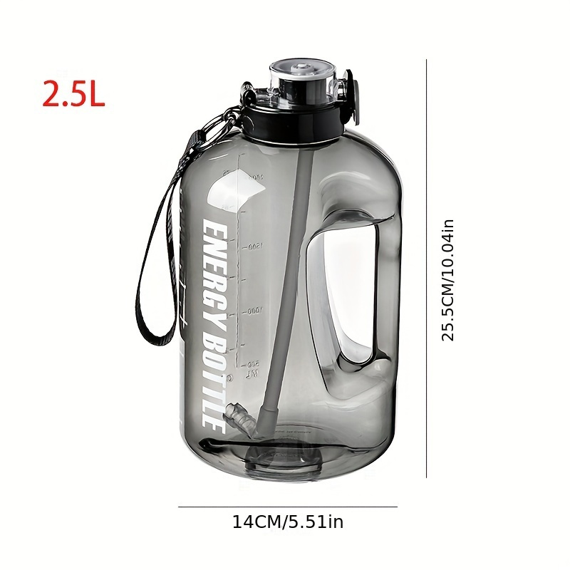 2.5L Gym Water Bottle Outdoor Portable Water Cup Water Container For  Camping Travel Picnics Hiking