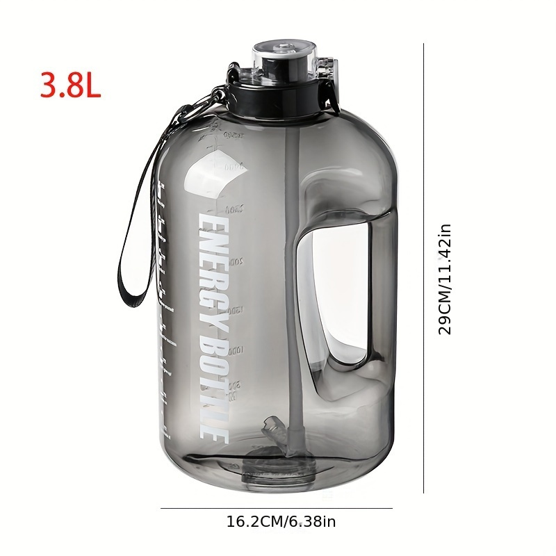 1 Gallon Water Bottle Sport For Large Outdoor Jug Camping Portable Travel  Drinking Plastic Tour Bottled Joy Water Bottles