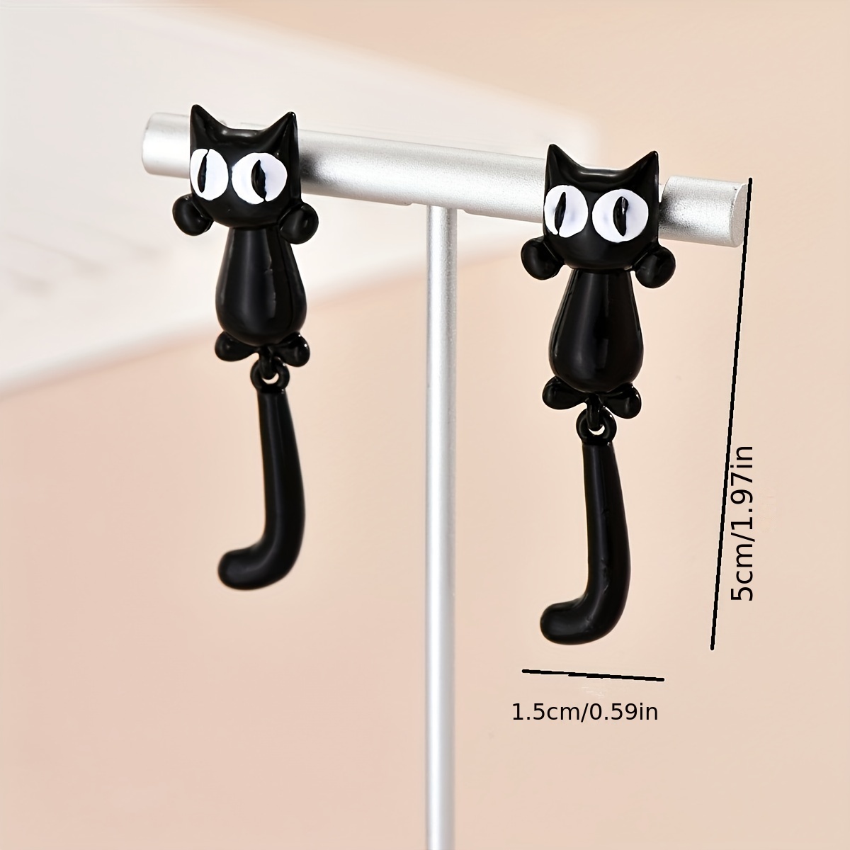 Boho Cartoon Cat Earrings for Women