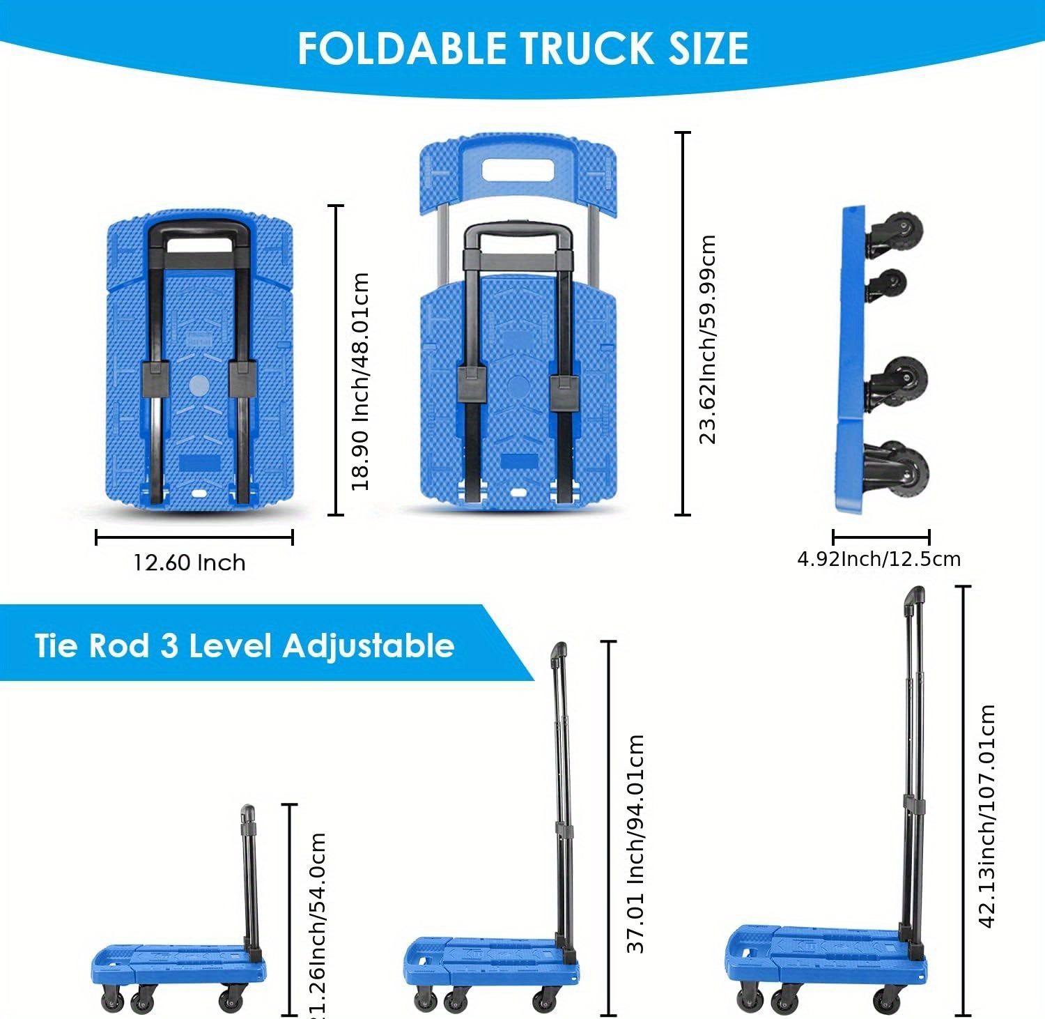 1pc Carretilla Plegable Carro Plegable Mover Carro - Temu