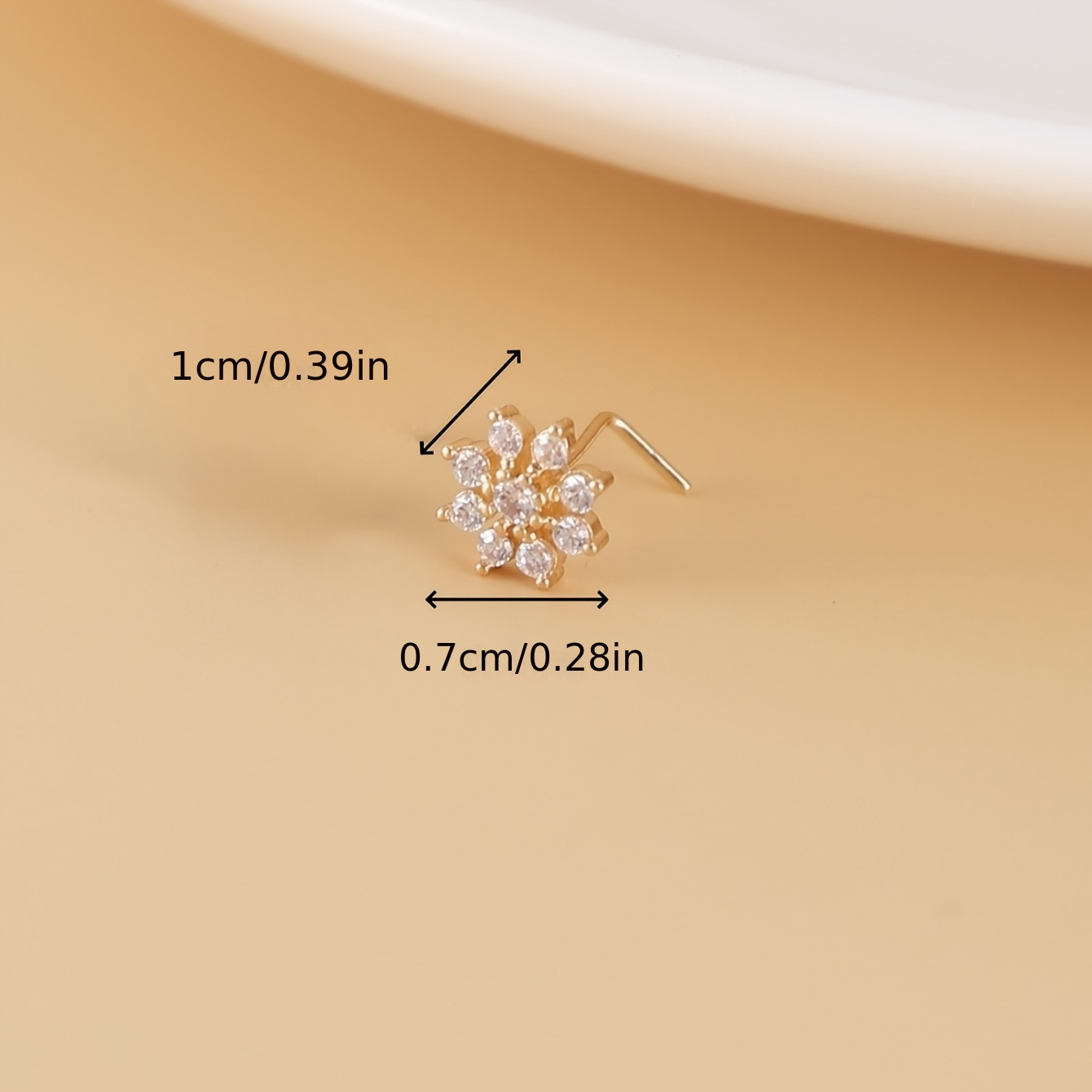 4pcs Floral Nose Rings Set, Cute Petal Design
