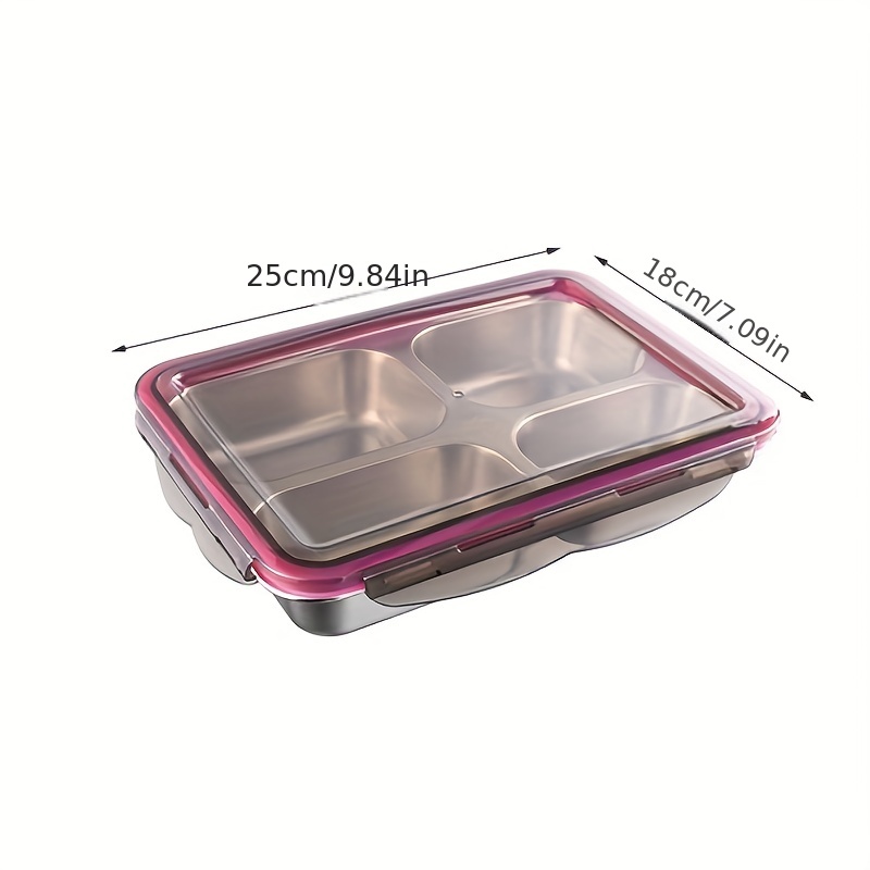 Stainless Steel Lunch Box with 3 COMPARTMENT, LEAK PROOF Tiffin Box