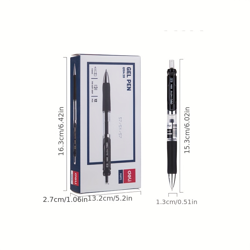 Luxury Quality Black Colour Ink bullet Nib Gel Pen Business Office