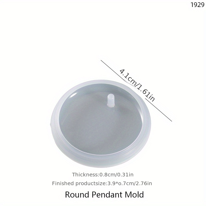 1pd Resin Molds For Pendant Casting, Silicone Molds For Diy Pendant Set, Resin Card Silicone Mold, Heart Round Oval Square Rectangular Resin Molds, Hanging Ornaments Resin Mold