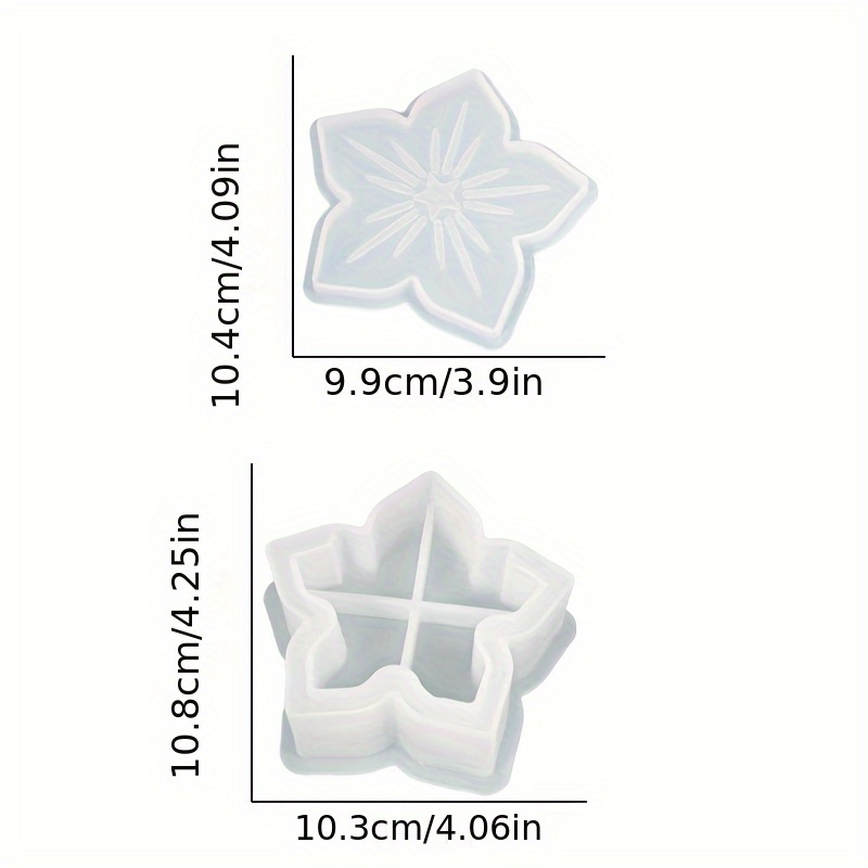 Image of Dnejiu Silicone Resin Casting Molds - Floral Petal Vase Molds For Diy Home Decor, Reusable Flexible Craft Molds For Handmade Gifts, Tabletop & Wall Decorations (no Electricity Needed)
