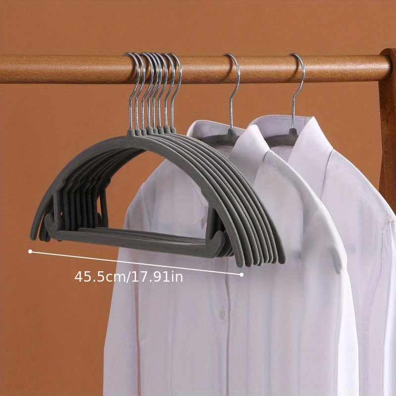 5/10pcs Clothes Hanger Short Hook Hanger Space Saving Non Slip Coat Hangers  High Manganese Steel Wardrobe Storage Drying Rack - AliExpress