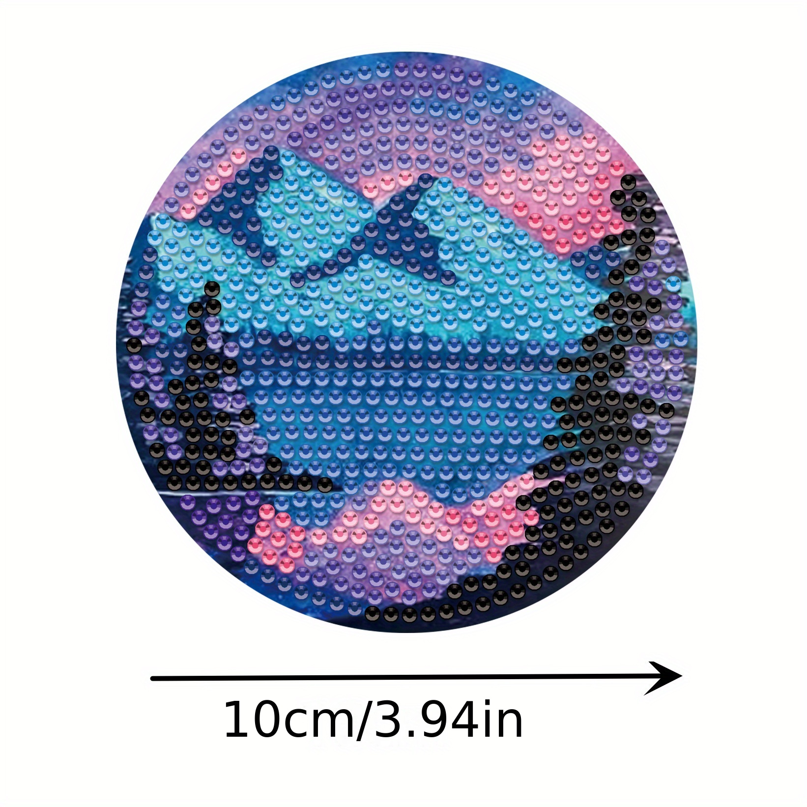 GATYZTORY 6pcs Diamond Painting Coaster With Holder Crafts Mountain Moon  Landscape Diy Set Handmade For Kids Adults Mosaic Paint - AliExpress
