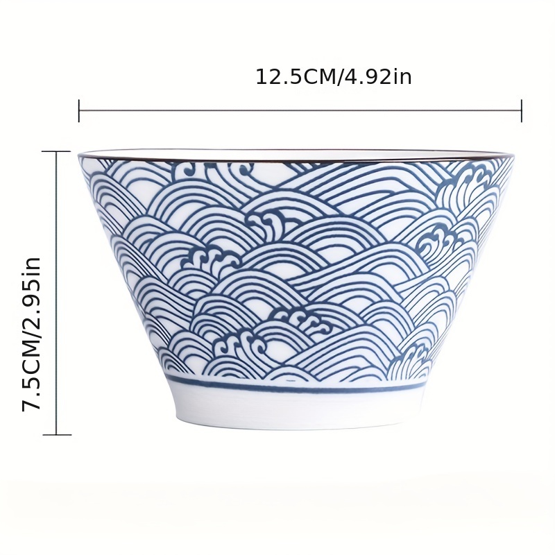 Hokku Designs Ceramic Bowl With Lid: 5 Inch Porcelain Bowls Set