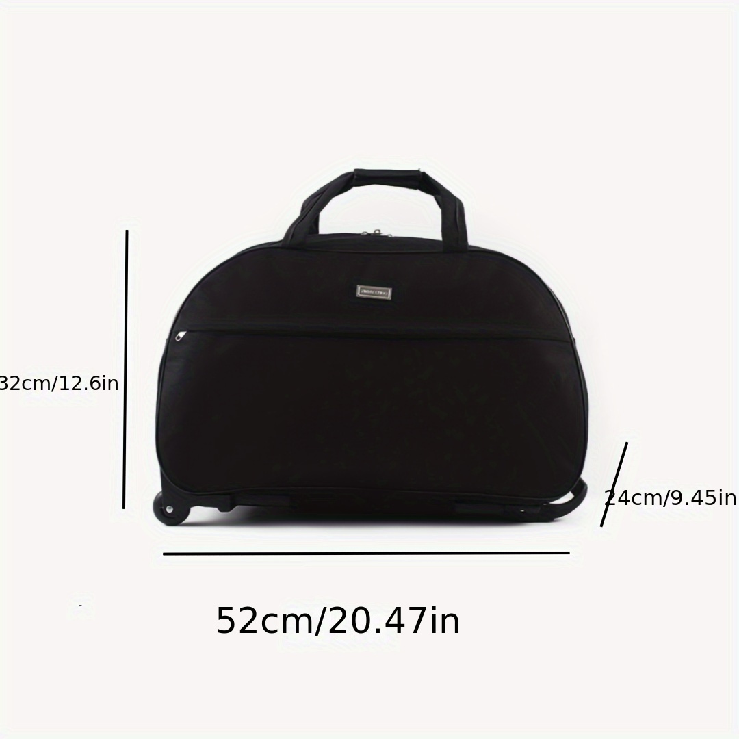 Travel Portable Luggage Bag With Wheels Lightweight Trolly Case Stylish Versatile Overnight Suitcase