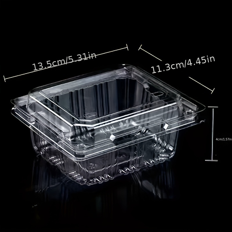 Plastic Clamshell Take Out Tray Disposable Sturdy Hinged - Temu