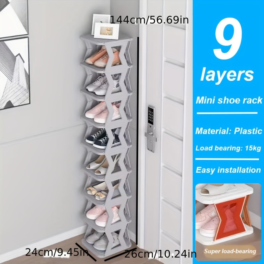 Small Plastic Shoe Cabinets Organizer Space Saving Vertical