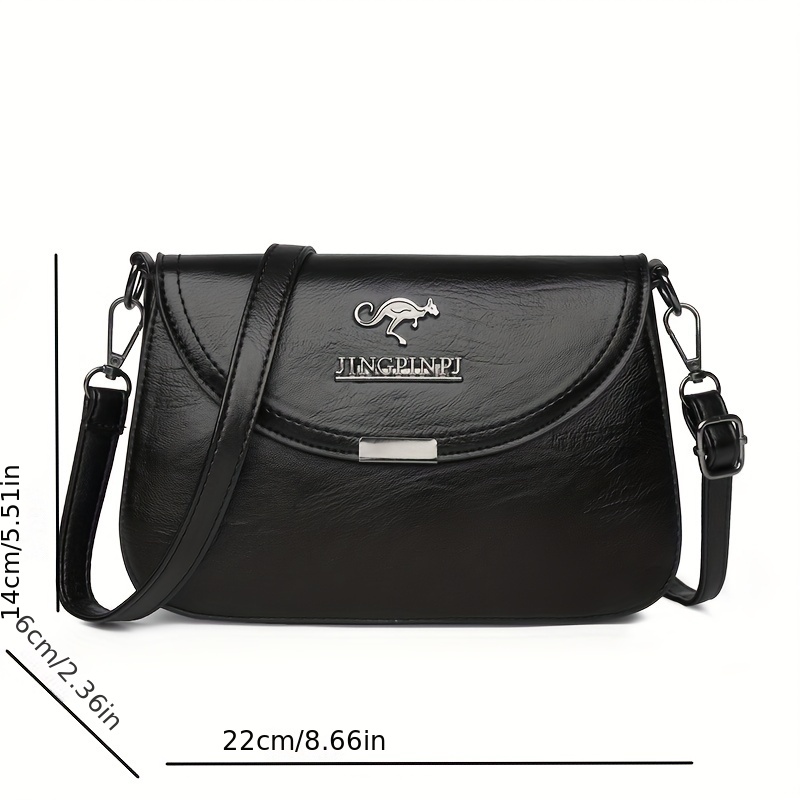 Vintage Square Shoulder Bag Crossbody Purse