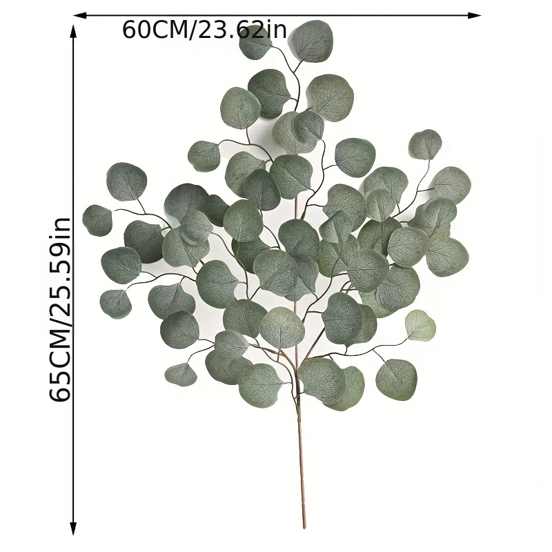 FEQO 36 tallos de eucalipto, tallos verdes artificiales, tallos de hojas de  eucalipto, ramas de eucalipto de 15 pulgadas, tallo de eucalipto sintético