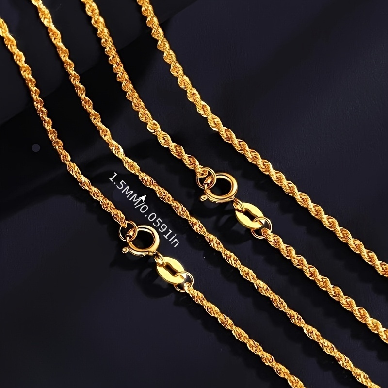 S925 Sterling Silver Collarbone Chain Rope & Twisted Chain Design
