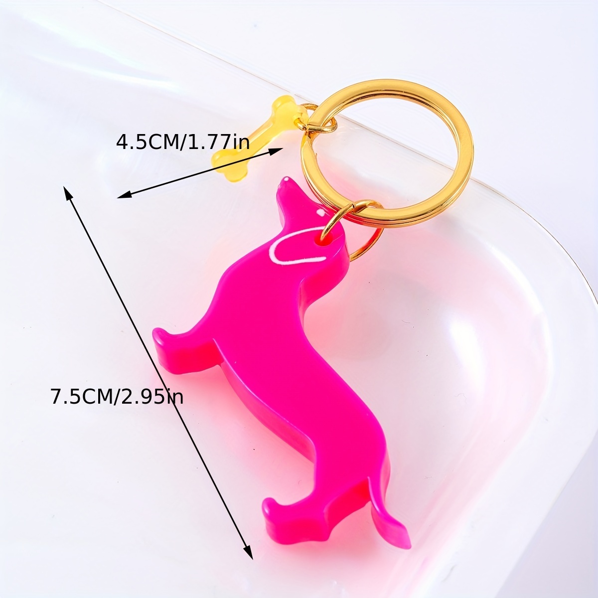 Black Dog Keychain Cute Animal Key Ring Pendant Car Key - Temu