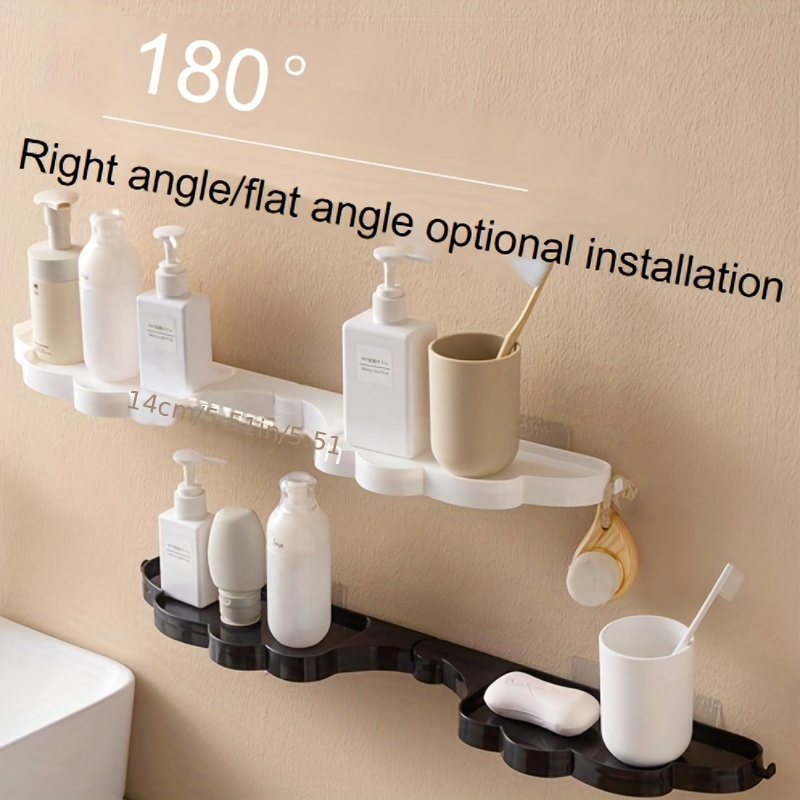 Corner Shower Caddy, Wall-mounted Storage Rack, Angel Wings Bathroom Shelf,  Bathroom Wall Rotating Storage Rack, Punch Free Sorting Rack - Temu