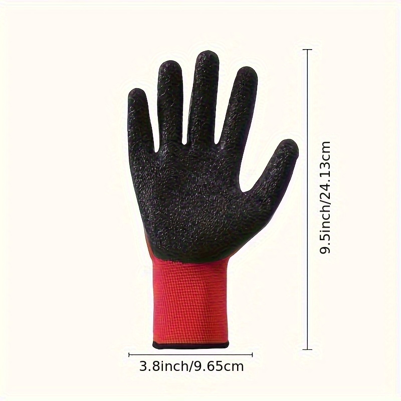 Rubber Labor Protection Gloves Wear resistant Oil resistant - Temu