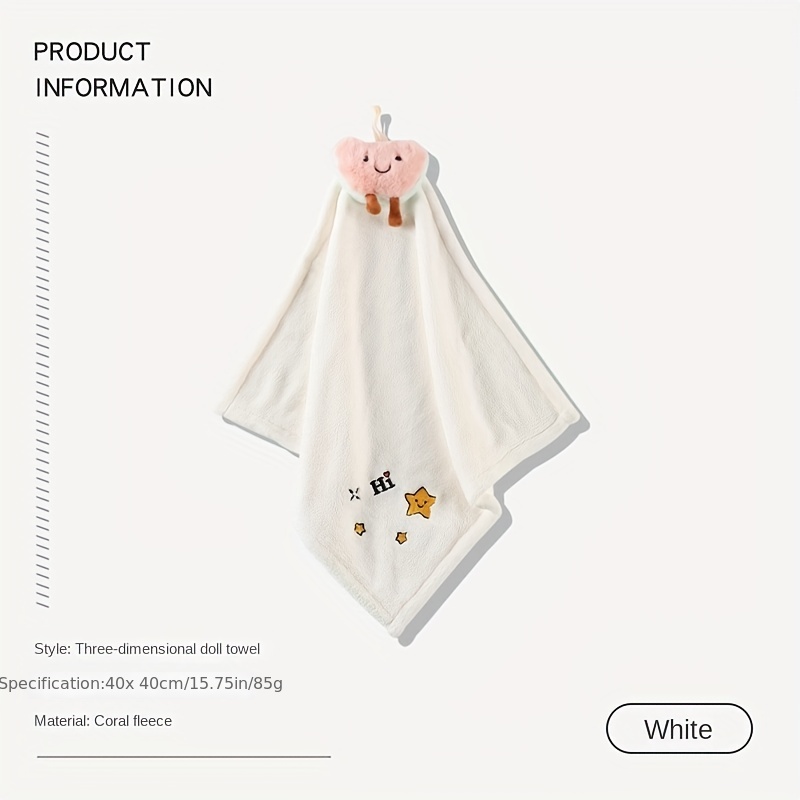 Bowknot Hanging Towel For Wiping Hands Coral Fleece Quick - Temu