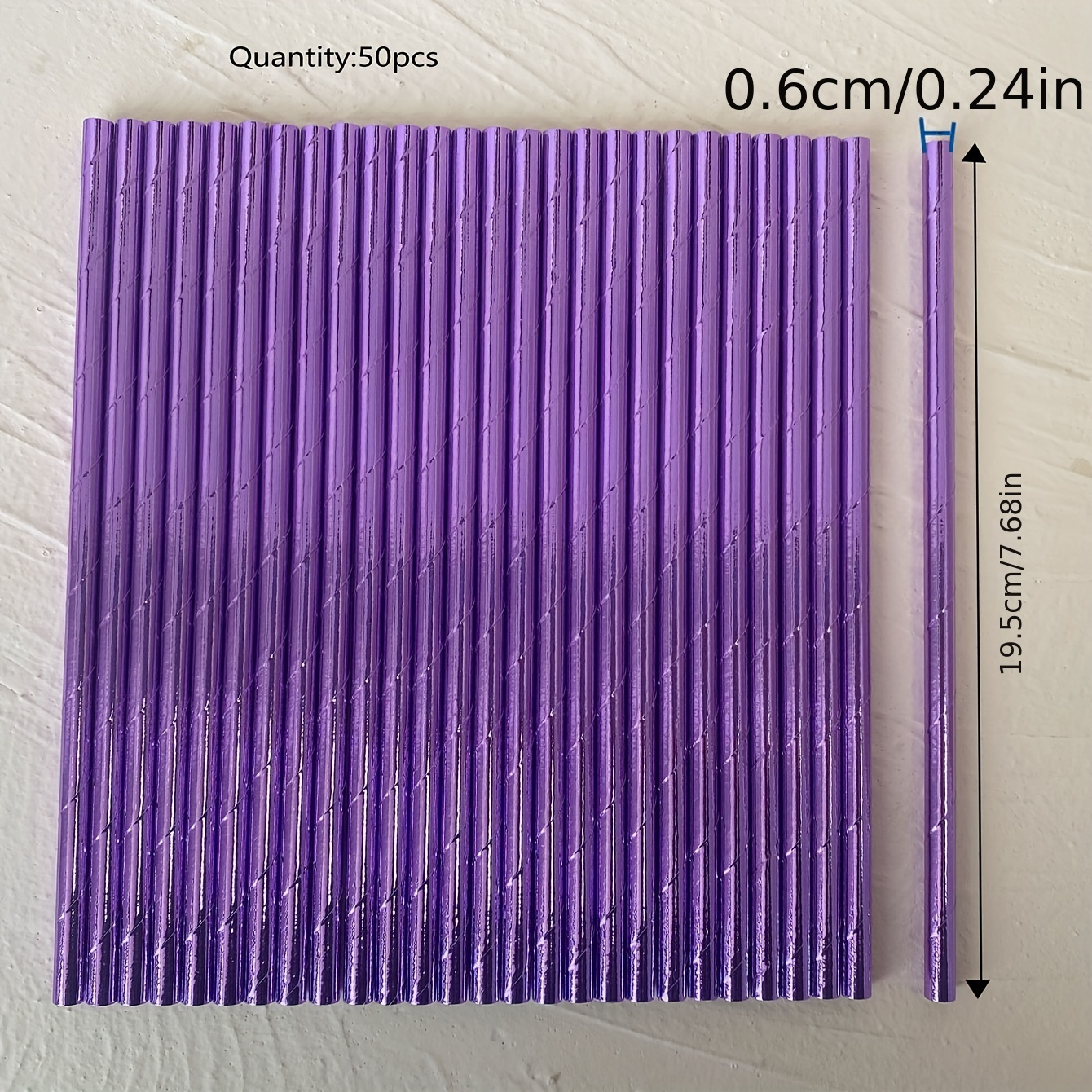 Purple Bendy Paper Straws
