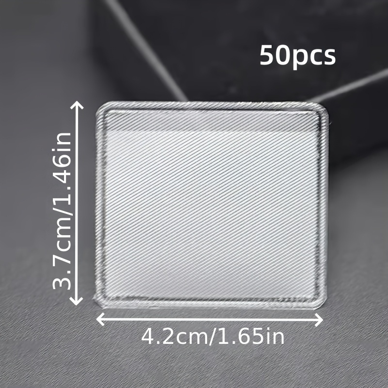 Image of 50 Adhesive-backed Pvc Jewelry Bags, Transparent Protection, Suitable For Storing Necklaces, Bracelets, And Accessories, Jewelry Boxes