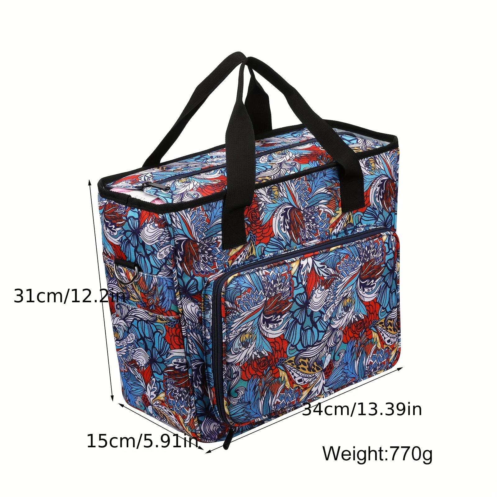 Portable Knitting Tote Bag Large Yarn Storage Bag For Yarn - Temu