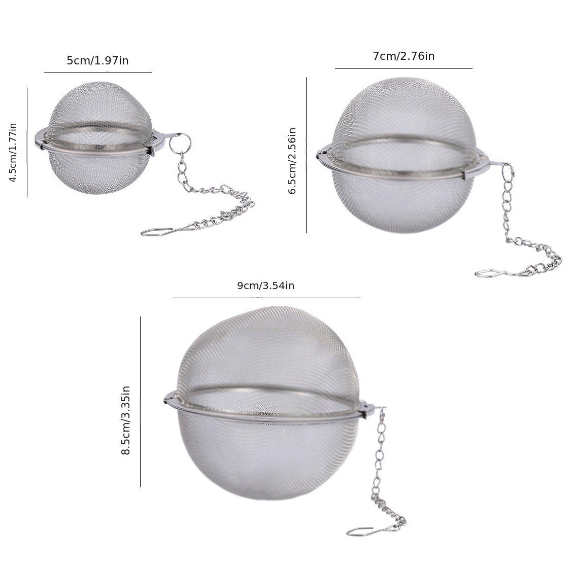 1   304 stainless steel tea ball   brewing   tea at home details 0