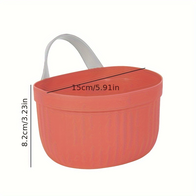 1pc Plastic Woven Basket For Ginger & Garlic Storage Kitchen