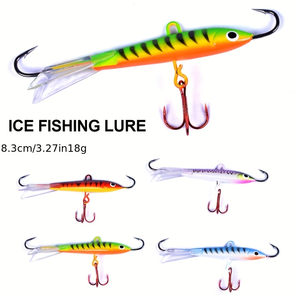 ZWMING Ice Fishing Jigs, Ice Fishing Lures Kit Jig Head Ice Fishing Gears  Accessories for Crappies Bass Trout Walleye Perch Ice Fishing Baits
